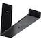 Ekena Millwork Steel Hanging Shelf Bracket, Powder Coated Black 2"W x 10"D x 6 1/2"H BKTM02X10X06HSPBL - alternate 1